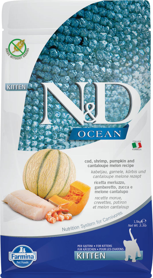 N&D Ocean Kitten Kabeljauw 1,5 kg.