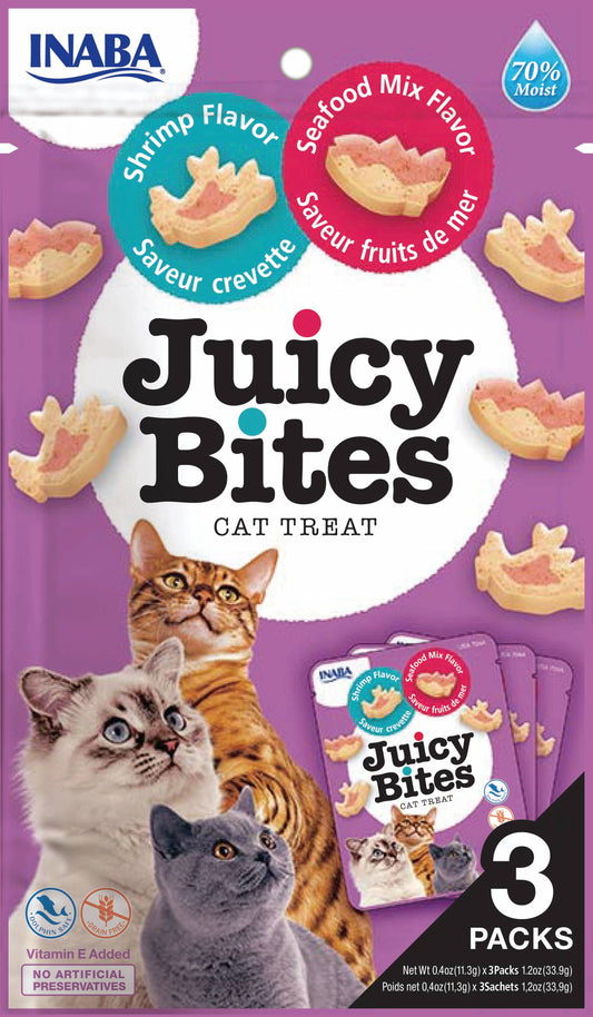 CIAO Juicy Bites Cat Shrimp & Seafood smaak