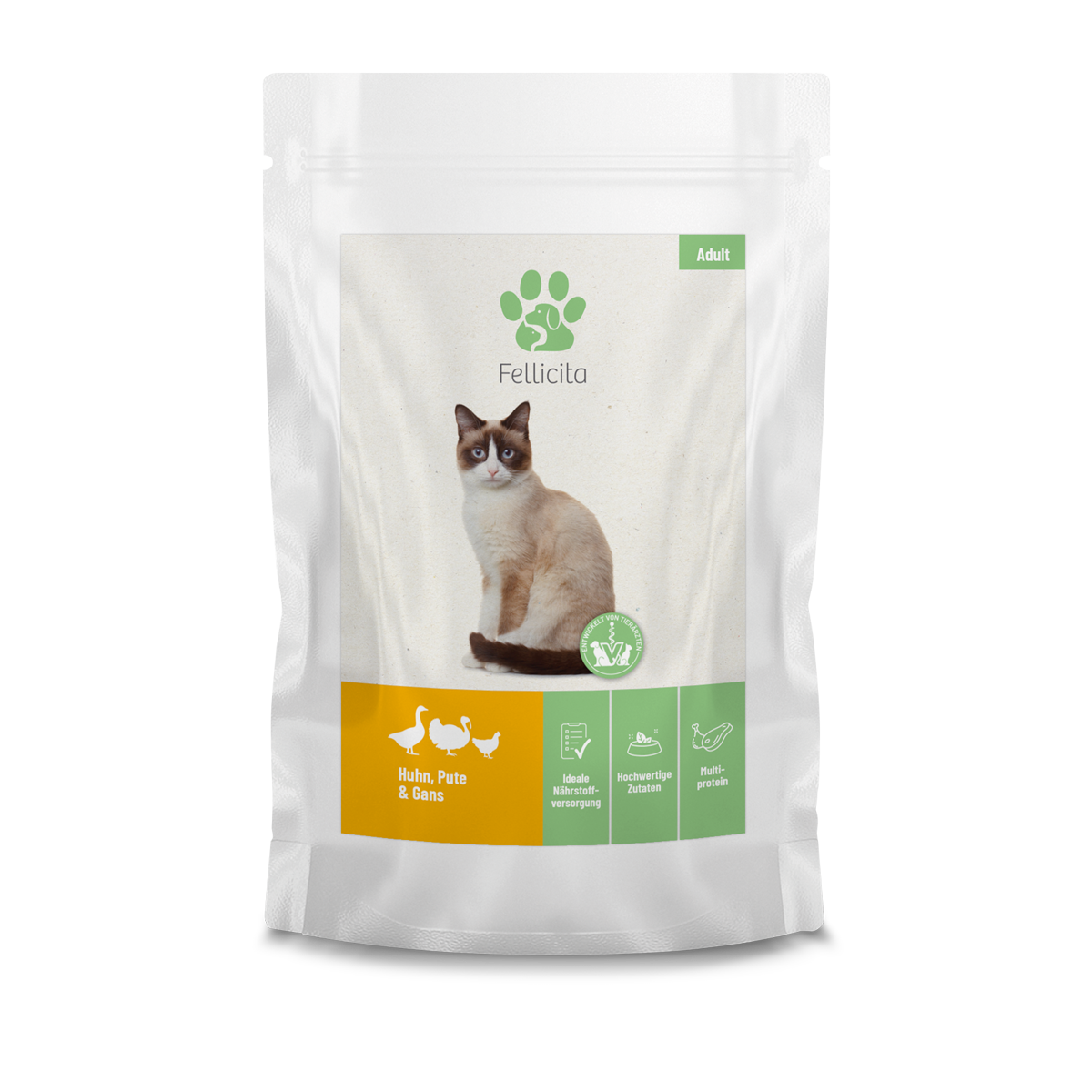 Fellicita Chicken, Turkey &amp; Goose Premium Cat Wet Food 290 g