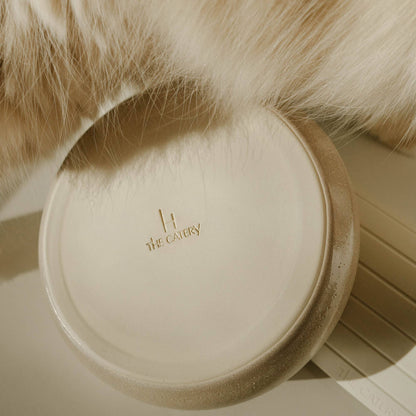 Gourmet water bowl cream: Beige